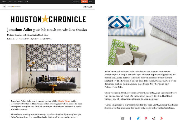 Houston Chronicle The Shade Store 