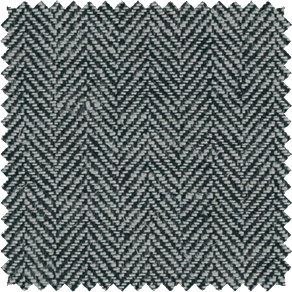 A swatch of Herringbone in Onyx shows the V-shaped zigzag design with inviting texture for sliding glass door curtain ideas